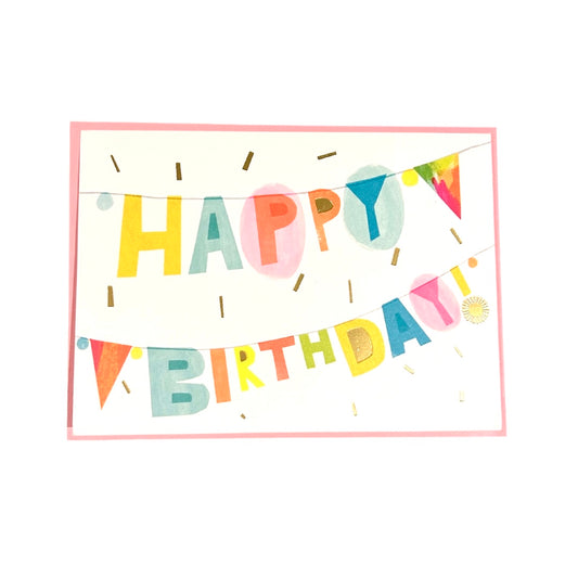 Happy Birthday Banner Card