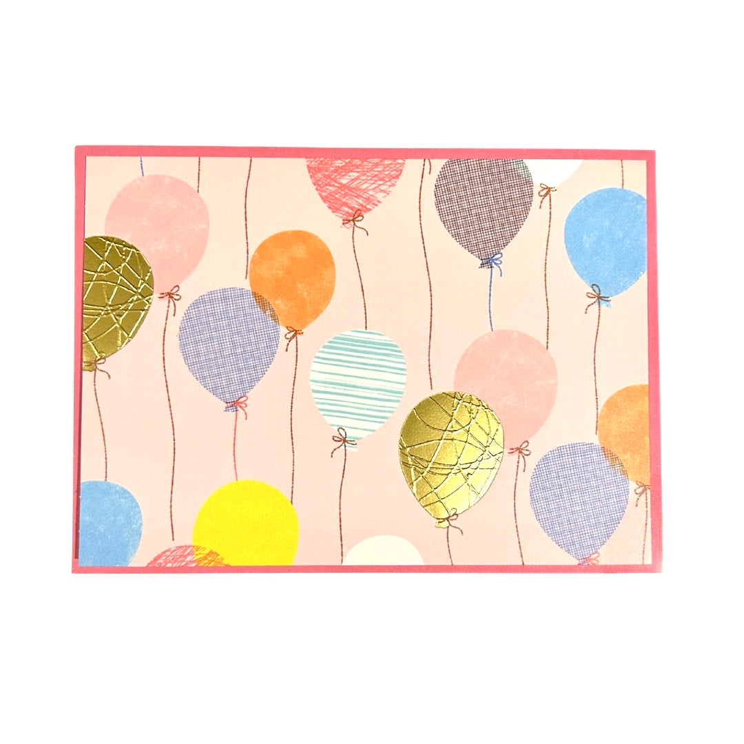 Beautiful Balloons Birthday Card