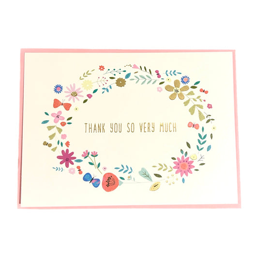 Thank You So Much Floral Card