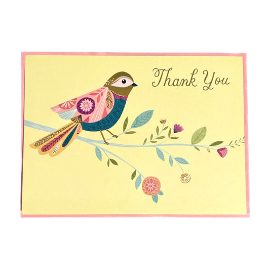 Blue Bird Thank You Card